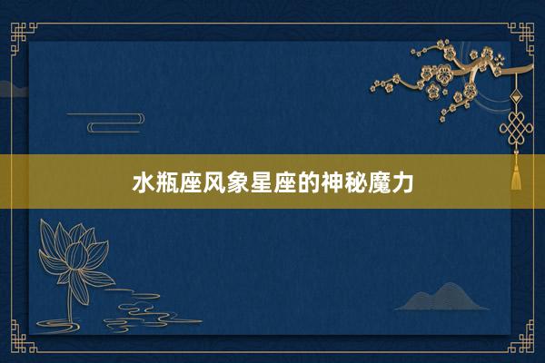 水瓶座风象星座的神秘魔力